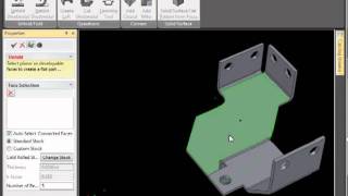 IRONCAD UNFOLD OPTION [upl. by Arihsak904]