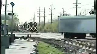 Train hits SemiTruck  Wreck  Not Very BRIGHT [upl. by Llebasi240]