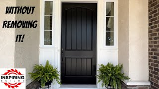 How to Paint Your Front Door Black [upl. by Vi82]