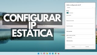 Configurar IP ESTÁTICA  Manual en Windows 10 y 11  Muy fácil 👌✅😁 [upl. by Queridas]