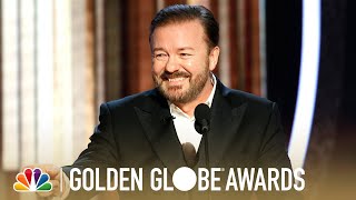 Ricky Gervais Monologue  2020 Golden Globes [upl. by Lim403]