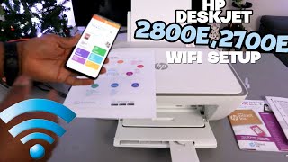 HP Deskjet 2820e 2810e 2710e WiFi Setup HP Deskjet 2810e WIFI Setup [upl. by Yecrad]