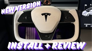 How to install Tesla Model 3Y Yoke  Review [upl. by Jd]