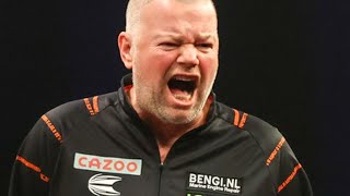 Raymond van Barneveld 157 finish against Gerwyn Price during the Cazoo Grand Slam of Darts 2022 [upl. by Yhtnomit]