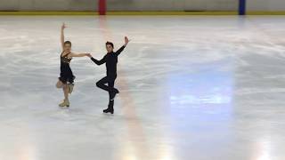 Pas de 14 Danse sur Glace Amélyne et Alexis minimes Annecy 2018 [upl. by Julianne270]