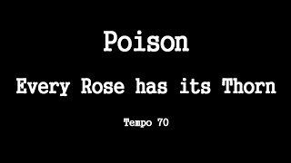 Poison  Every Rose Has its Thorn  VideoChords [upl. by Adnuhsat]