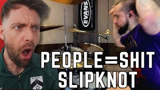 quotUK Drummer REACTS to ELOY CASAGRANDE  “PeopleShit” Slipknot cover REACTIONquot [upl. by Edme]