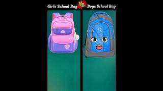 Girls School Bag Vs Boys School Bag ❓ shorts trending shortfeed youtubeshortp youtubeshortp [upl. by Nelra384]