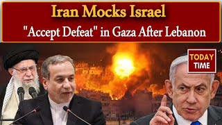 Iran Mocks Israel quotAccept Defeatquot in Gaza After Lebanon [upl. by Richey269]