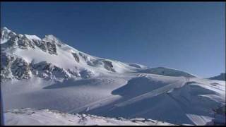 Cervinia  Dal Breuil verso il Plateau Rosà con la nuova linea di impianti [upl. by Ellah]