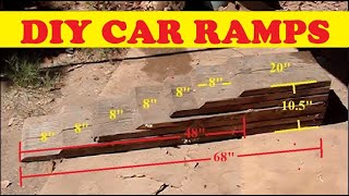 How to DIY HOMEMADE CAR RAMP  NO SLIP RAMPS [upl. by Goodwin408]