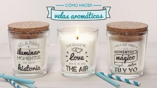 Cómo hacer velas aromáticas [upl. by Bremser244]