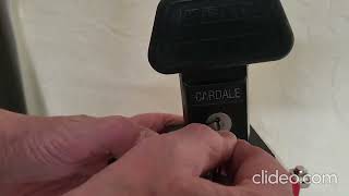 106 Cardale Garage Door Handle How It Works amp Opening [upl. by Ecerahs678]