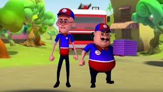 Motu Patlu pizza boys in Hindi Motu Patlu Coloring pages  3D Animation Cartoon for Kids [upl. by Onyx]