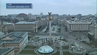 Air raid sirens sound in Ukraine capital Kyiv for the second day running [upl. by Nipahc]