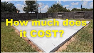 DIY Basketball Court  How much does it cost [upl. by Nelram728]