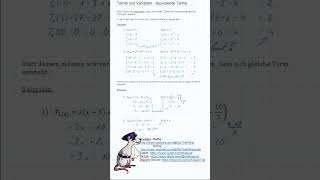 Terme und Variablen  äquivalente Terme shorts mathe algebra terme [upl. by Gennifer]