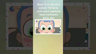 Noon Turk ailesinin TikTokta canlı yayın cartoon baby animation kidssong bebek [upl. by Nortna]