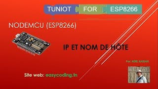 B02 NODEMCU ESP8266 en Français Ladresse IP et nom de hôte [upl. by Annirak]