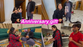 Finally 16 pro max  Anniversary gift doni wife ko mila  sitara yaseen vlog [upl. by Soilisav]