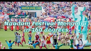 Naadam Festival Mongolia in a 360 Degrees Travel Video [upl. by Marriott]