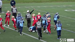 OFFL Football Under 12  Oshawa Hawkeyes vs Cambridge Lions [upl. by Cristoforo539]