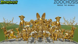 DESTROY ALL ZOOCHOSIS AND ZOONOMALY MONSTERS MADE OF GOLD IN GMOD [upl. by Iborian]