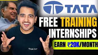 TATA Free Internships Online Training  For College Students amp Graduates  Online Internship [upl. by Nwad723]