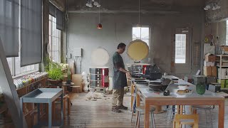 Inside the Clay Studio of Tung Chiang  Heath Ceramics [upl. by Initirb701]