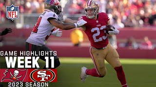 Tampa Bay Buccaneers vs San Francisco 49ers Game Highlights  NFL 2023 Week 11 [upl. by Yemar]