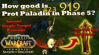 How good is Prot Paladin on Phase 5 WoW SoD PTR Testing [upl. by Medeah129]