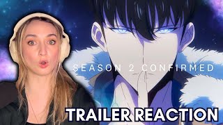 Solo Leveling  SEASON 2 TEASER TRAILER REACTION [upl. by Llehcnom]