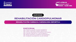 quotREHABILITACIÓN CARDIACA CARDIOLOGÍA DEPORTIVAquot Left Atrium  5 de Septiembre 100pm [upl. by Netty313]