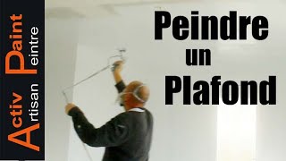 PEINDRE un PLAFOND au PISTOLET à PEINTURE Airless Graco [upl. by Winna]