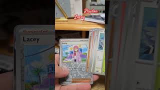 stellarcrown pull w holo noctowl w rev lacey amp rhydon pokemontcg [upl. by Hamlen]