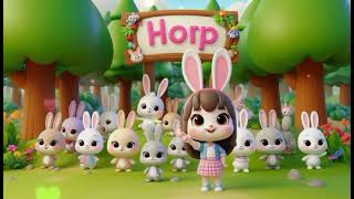 Hop Little Bunny Hop Hop kids Music Song [upl. by Constance]