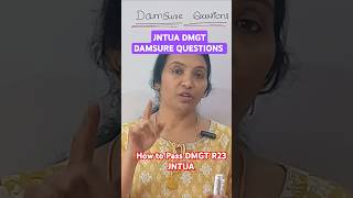 JNTUA DMGT DAMSURE Questions  JNTUADMGT Pakka Pass Questions [upl. by Spieler]