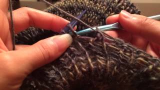 SC Bind Off 1x1 Rib Bind Off Knitting with Crochet Hook GemFOX Fiber [upl. by Marieann]