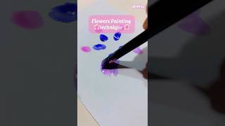 Flowers watercolour painting technique 🌸✨ [upl. by Ulises]