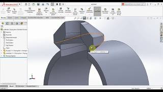 Weldolet Çizimi Solidworks Weldolet Design Creating a Coped Cut Perpendicular to a Pipe [upl. by Anaujit419]