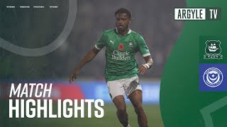 Match Highlights  Argyle v Portsmouth [upl. by Stewardson]