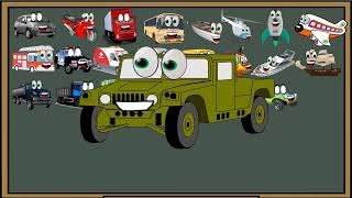 Learn Vehicles  Vehicles Song  Emergency Vehicles The Vehicles Song for Kids Learn from Dedé [upl. by Yamauchi]