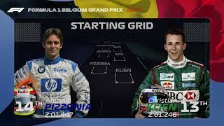 F1 2004 Belgian Grand Prix Starting Grid F1 2023 Style [upl. by Etnahsal]