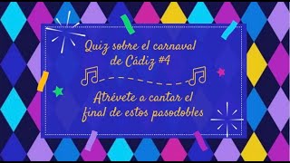 CANTA EL FINAL DEL PASODOBLE QUIZ 4 [upl. by Arthur]