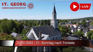 Gottesdienst am 20102024 LIVE aus der St Georg Kirche Rabenstein [upl. by Eelarat380]