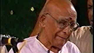 Rajyasevanirata Vidwan Semmangudi Srinivasa Iyer Live  Nanganallur Anjaneya Temple Late 90s [upl. by Leyameg]