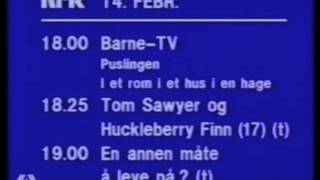 NRK programoversikt 14 februar 1984 [upl. by Cacie874]