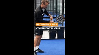 🎾 Padel Pro Tip Master the Continental Grip ThePadelSchool PadelTraining PadelTips Shorts [upl. by Furey]