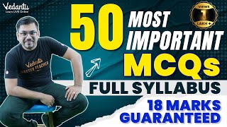 Class 12 Maths 50 Most Important MCQs  Maths Class 12 Full Syllabus  18 Marks Guaranteed [upl. by Arrahs]