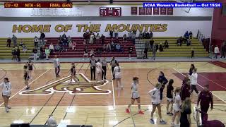 ACAA Women’s Basketball Exh 🏀 Crandall  MTA Oct 19 2024 [upl. by Ysor]